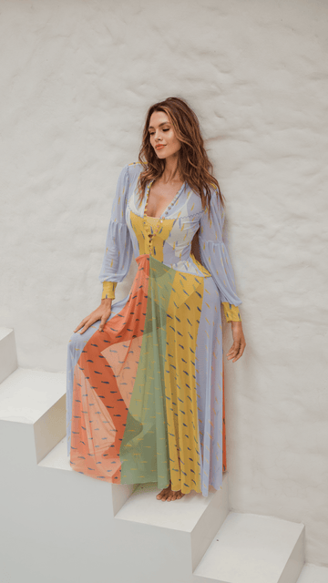 Vestido Bahia Tricolor - Mar a Mar Colombia